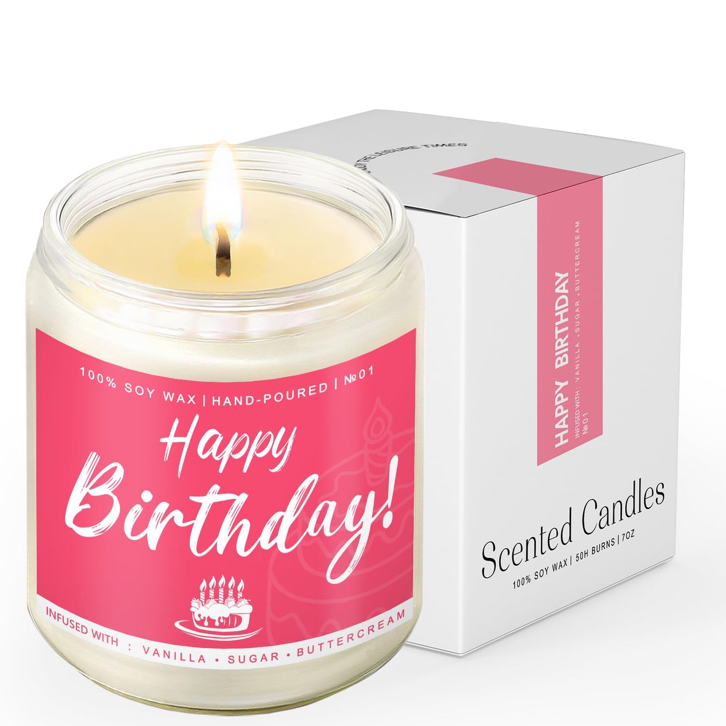 Scented Candles Set | Men Candle Set, Scented Candles for Home, Gifts for Men Aromatherapy Gift Set - 4 Pack Manly Gifts for Dad Fathers Day, Soy Candle of Leather/Smoke & Vanilla/Oak/Lavender