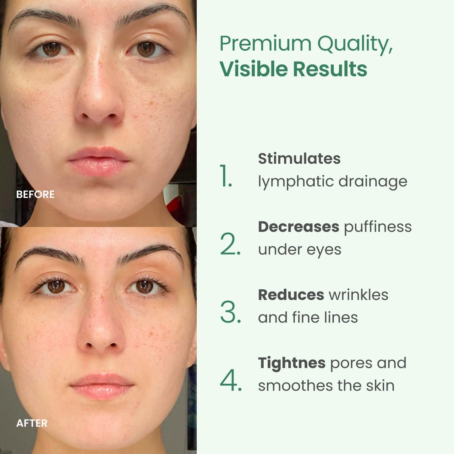 PLANTIFIQUE Gua Sha Facial Tools | Gifts | Massage Tool | Jawline Sculptor | Face Sculpting Tool for Your Skin Care Routine | Jade Guasha