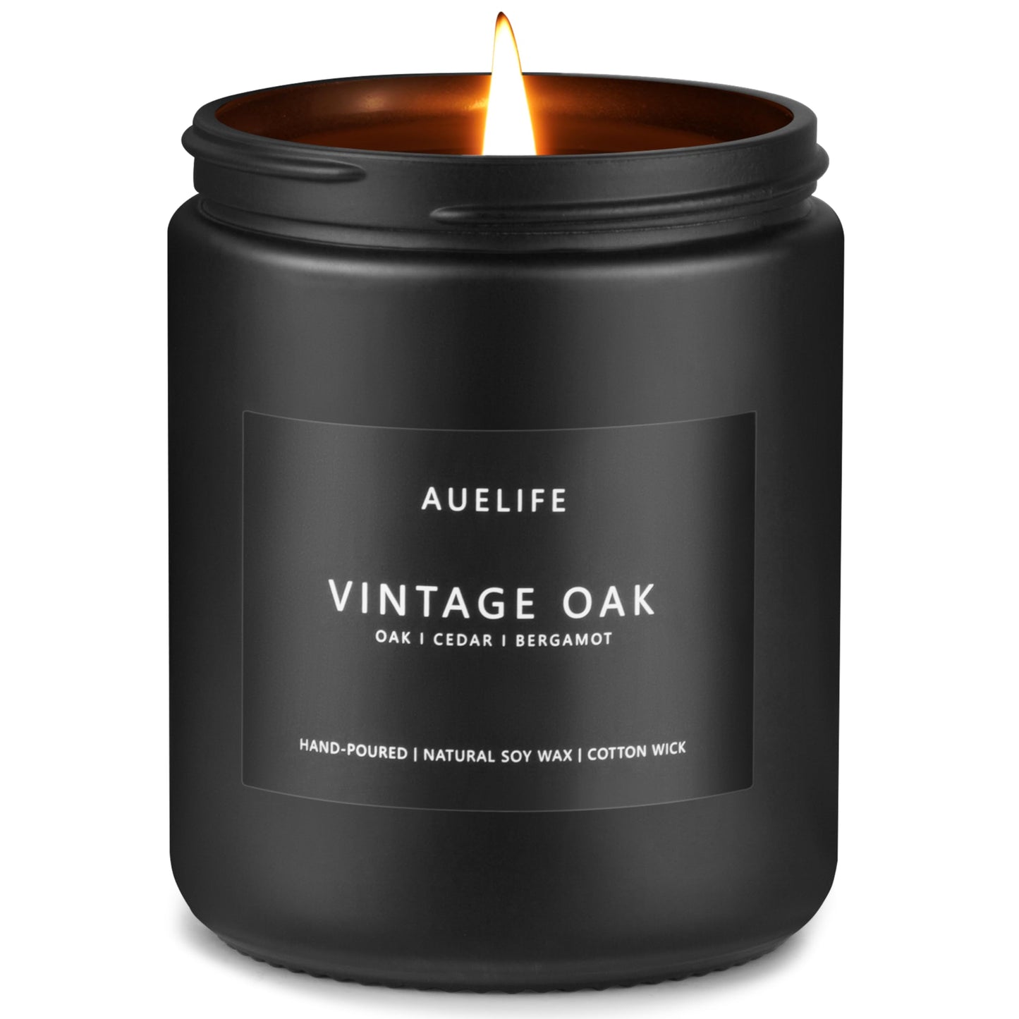 Scented Candles Set | Men Candle Set, Scented Candles for Home, Gifts for Men Aromatherapy Gift Set - 4 Pack Manly Gifts for Dad Fathers Day, Soy Candle of Leather/Smoke & Vanilla/Oak/Lavender