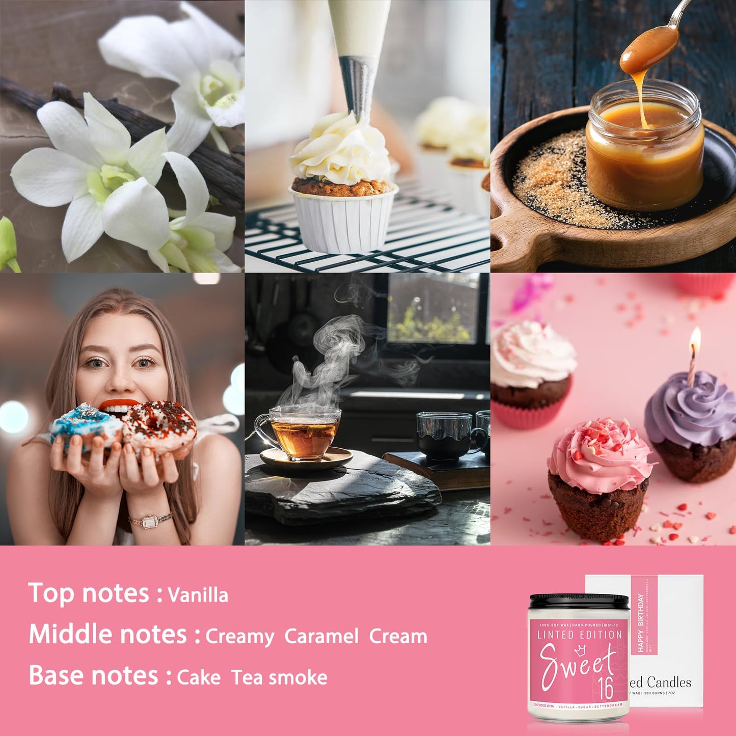 Scented Candles Set | Men Candle Set, Scented Candles for Home, Gifts for Men Aromatherapy Gift Set - 4 Pack Manly Gifts for Dad Fathers Day, Soy Candle of Leather/Smoke & Vanilla/Oak/Lavender