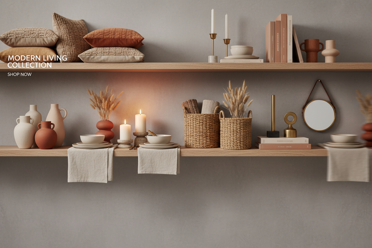 change the words to homeware 